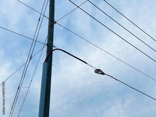 Wallpaper Mural pylon against blue sky Torontodigital.ca