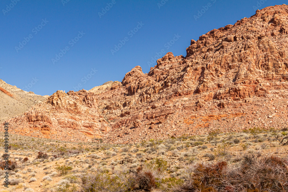 Mountain landscape at the Red Rock Canyon National Conservation Area in Nevada
