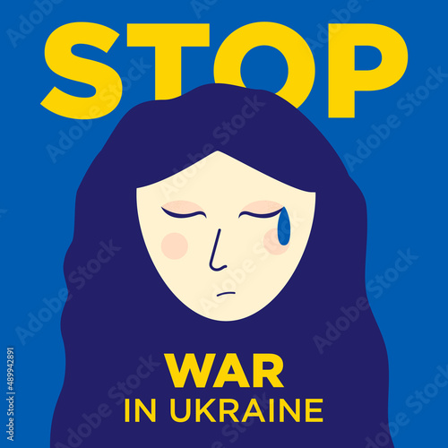 Ukraine stop war banner