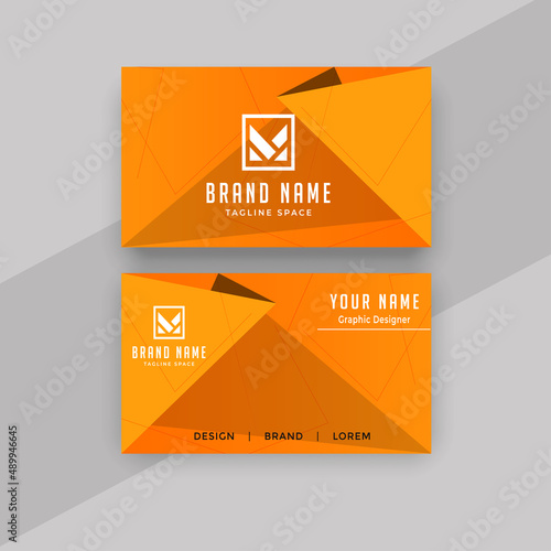 Modern Business Card - Creative and Clean Business Card Template. red and black geometric business card template design, Double-sided modern blue and black business card Vector illustration. 