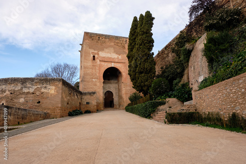 Gate of Justice or Bab al-Sharia in the Alhambra fortress city. World Heritage. © Fernando