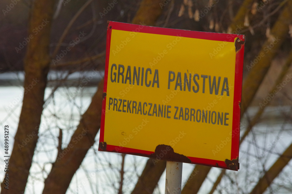 Granica Polska - Ukraina. - obrazy, fototapety, plakaty 