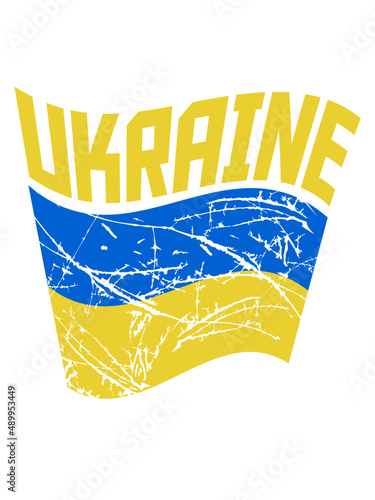 Flagge Wehen Ukraine 