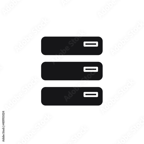 database icons symbol vector elements for infographic web