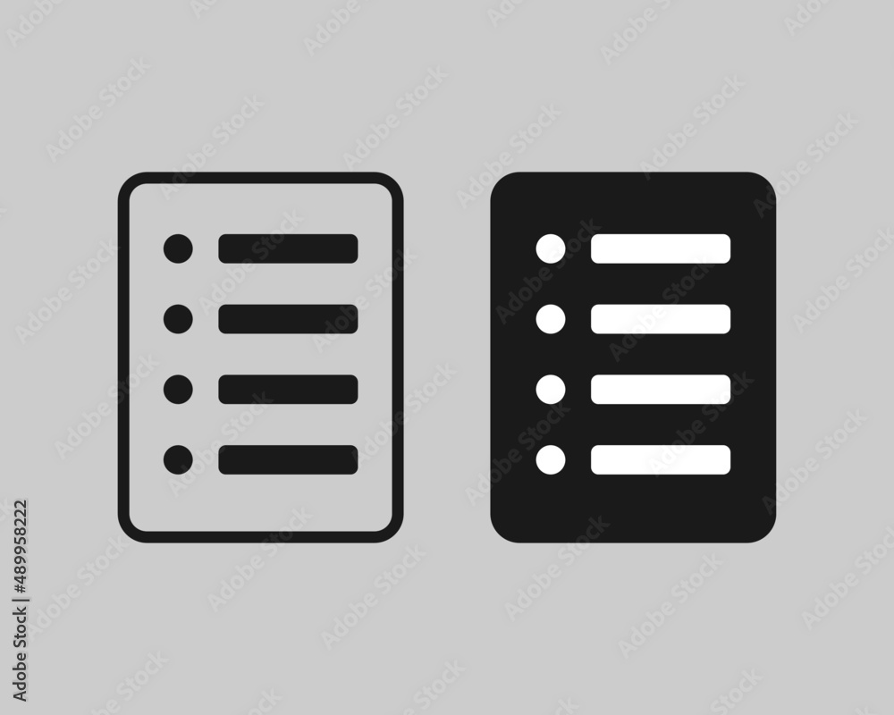 Document vector icon with a checkbox. Planner icon. Isolated illustration for graphic and web design. Document vector icon with a checkbox. Planner icon. Isolated illustration for graphic and web design.