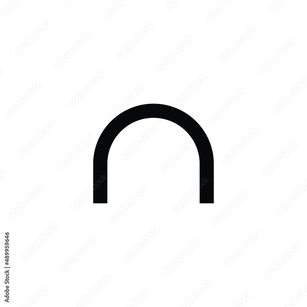 Intersection set icon symbol vector Intersection set icon symbol vector