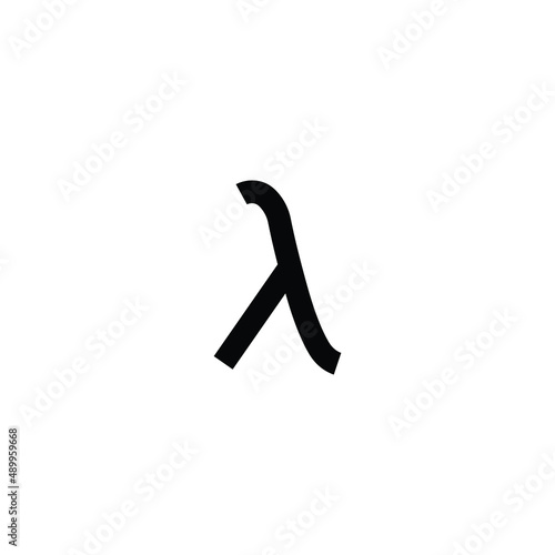 Lambda symbol vector. Lambda  sign icon