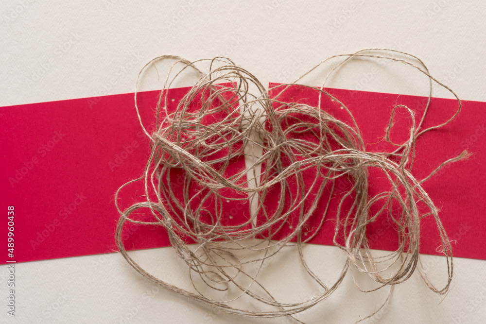 paper shapes with twine paper shapes with twine