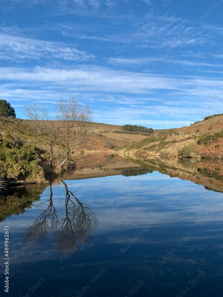 Fototapeta premium Embalse de San Simón, Galicia