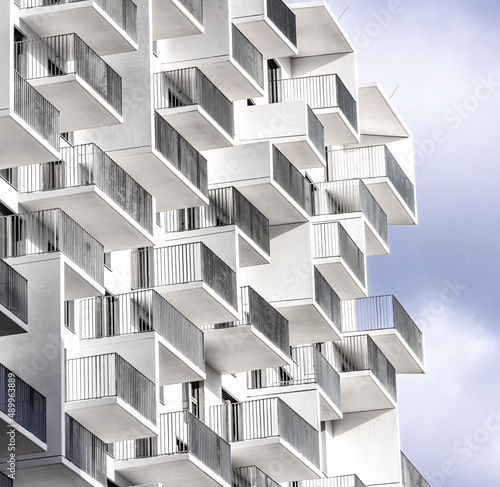 facade of a building with balconies © Agata Kadar