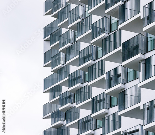 facade of a building with balconies