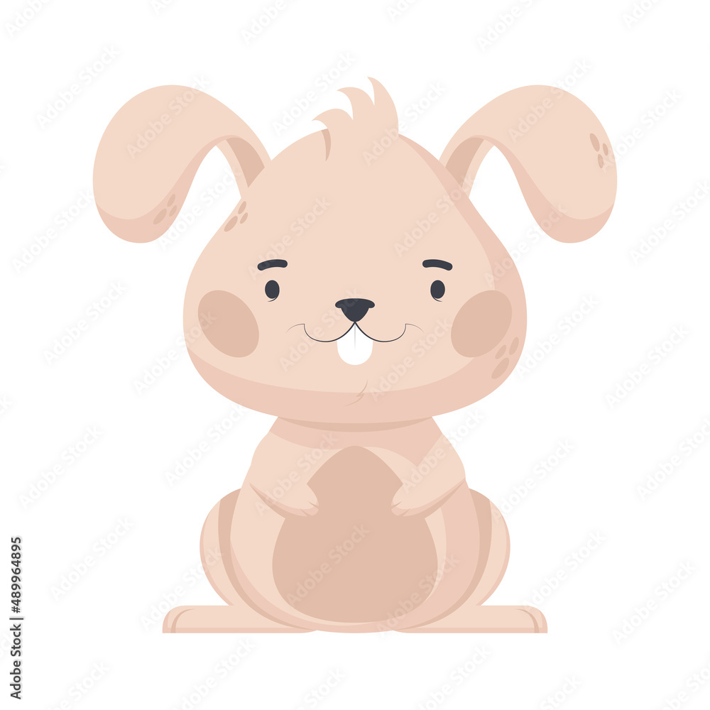 Fototapeta premium little pink rabbit