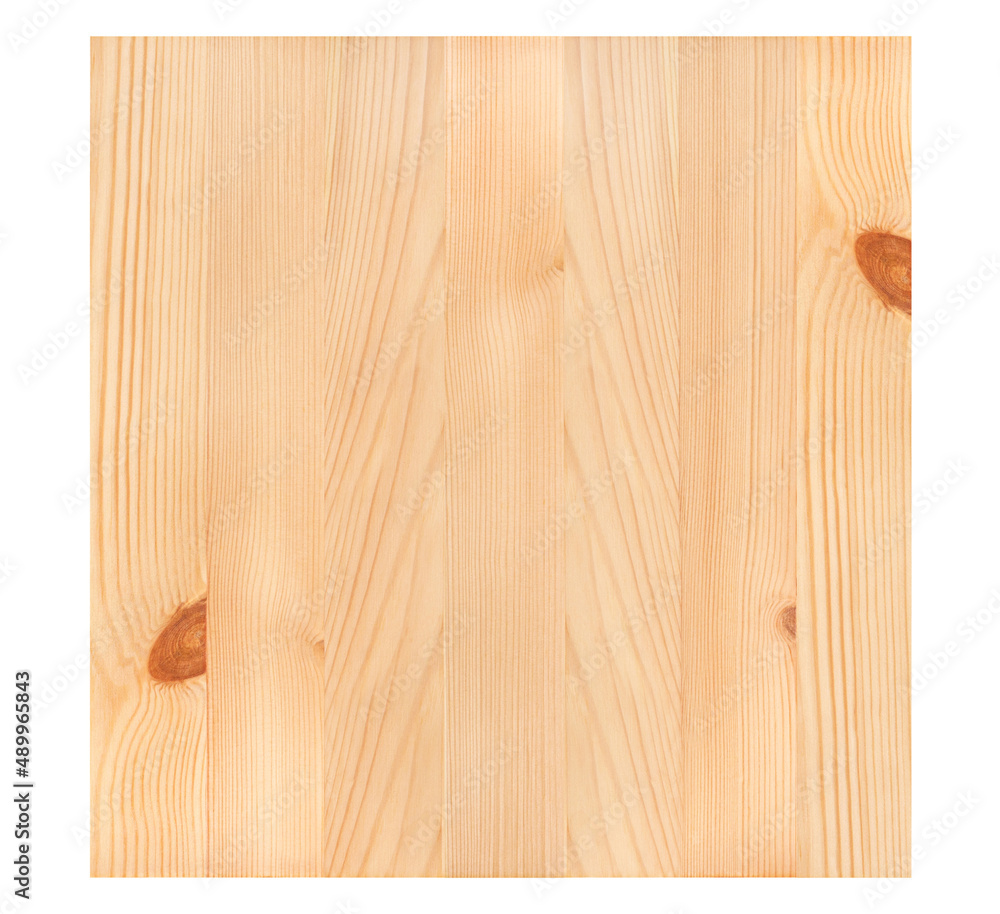 Natural wooden board in beige color isolated on pure white background. Natural wooden board in beige color isolated on pure white background.