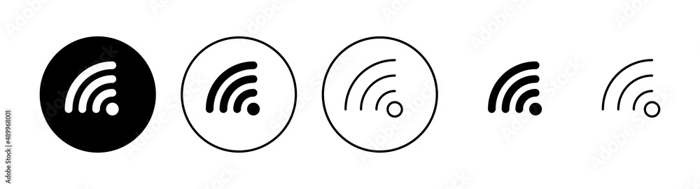 Wifi icons set. signal sign and symbol. Wireless icon Wifi icons set. signal sign and symbol. Wireless icon