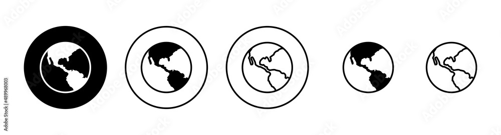 World map set. Worldmap sign and symbol. Globe icon World map set. Worldmap sign and symbol. Globe icon