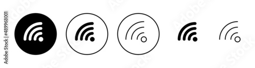 Wifi icons set. signal sign and symbol. Wireless icon