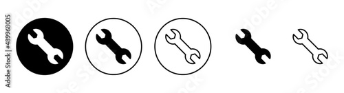 Wrench icons set. repair icon. tools sign and symbol