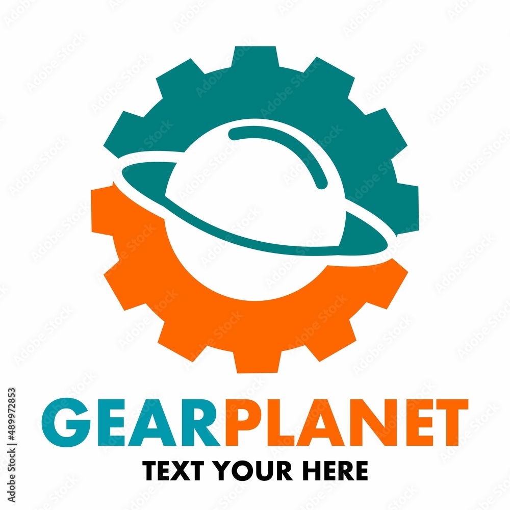 Gear planet vector logo template. This design use cog symbol. Suitable for technology and industrial. Gear planet vector logo template. This design use cog symbol. Suitable for technology and industrial.