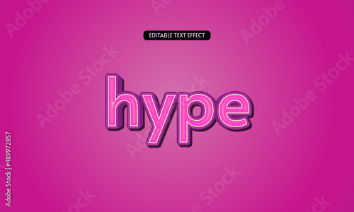 Hype editable text effect 