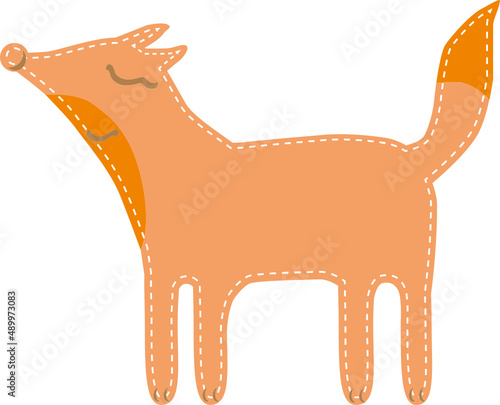 Forest dwellers. Forest animals seamless pattern, cute woodland animal. Flat cartoon fox, bear, deer, sable, horse wolf for children vector print. Wood fauna creatures for wallpaper, textile.