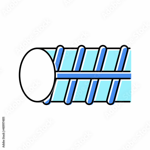 epoxy coated fittings color icon vector illustration