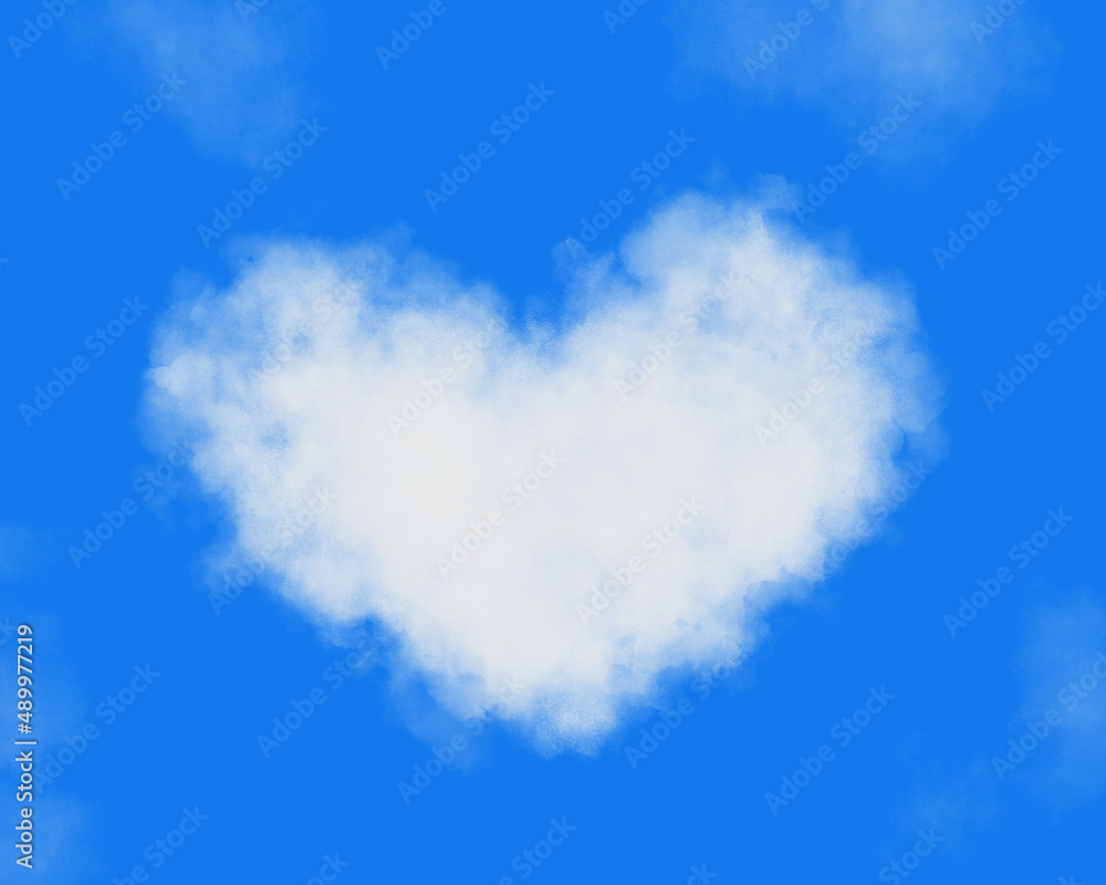 青空の中のハート形の雲のイラスト 背景 余白 Stock Illustration Adobe Stock 青空の中のハート形の雲のイラスト 背景 余白 Stock Illustration Adobe Stock