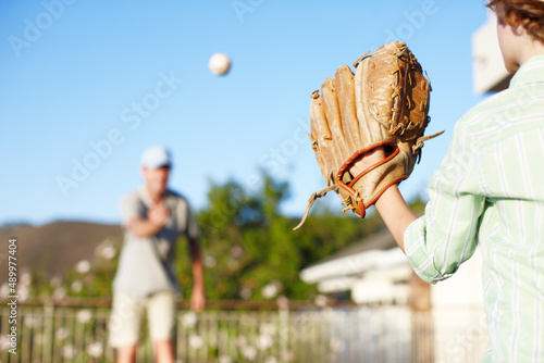 Photography Getting to grips with his mitt