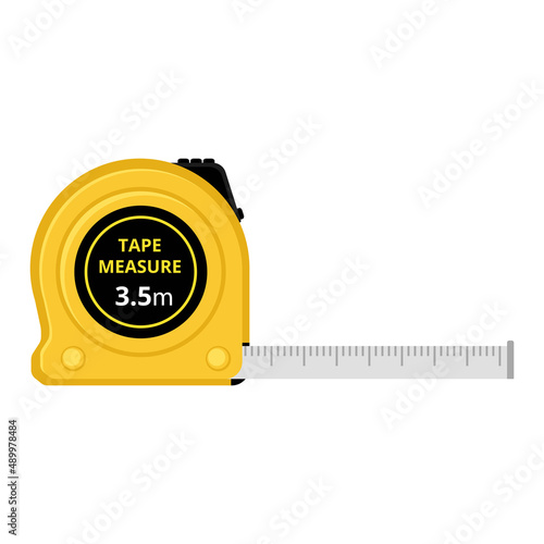 tape measure cartoon vector illustration isolated object