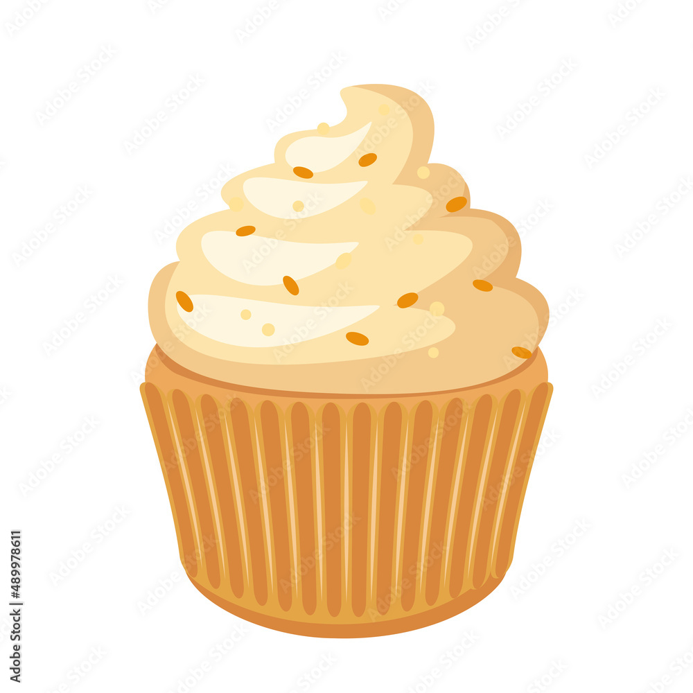 dessert muffin cake cartoon vector illustration isolated object dessert muffin cake cartoon vector illustration isolated object