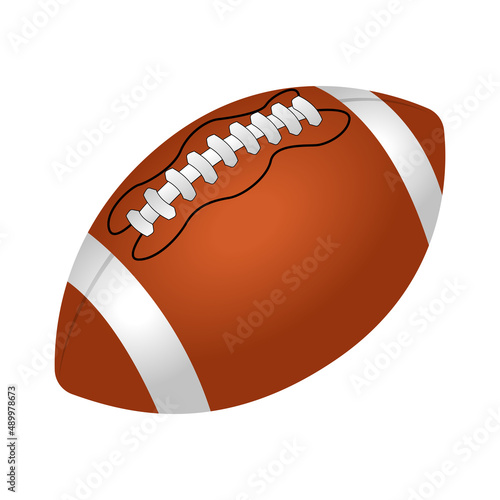 sports American football cartoon vector illustration isolated object