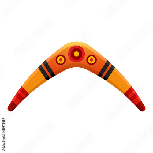 handcraft boomerang cartoon vector illustration isolated object