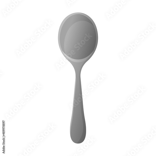 cute spoon cartoon vector illustration isolated object