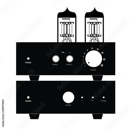 Tube headphone amplifier with DAC