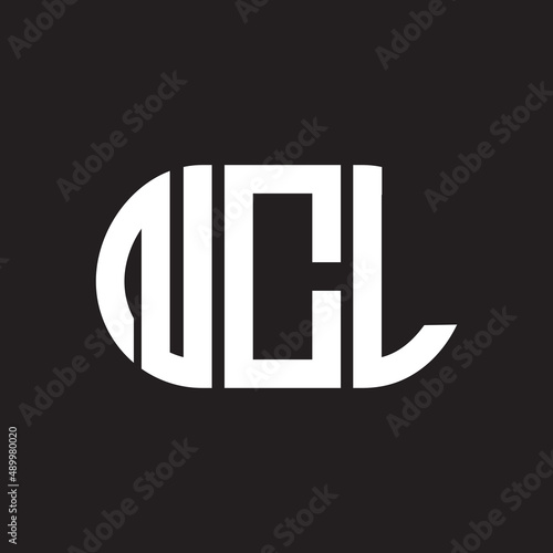 NCL letter logo design on black background. NCL creative initials letter logo concept. NCL letter design. photo