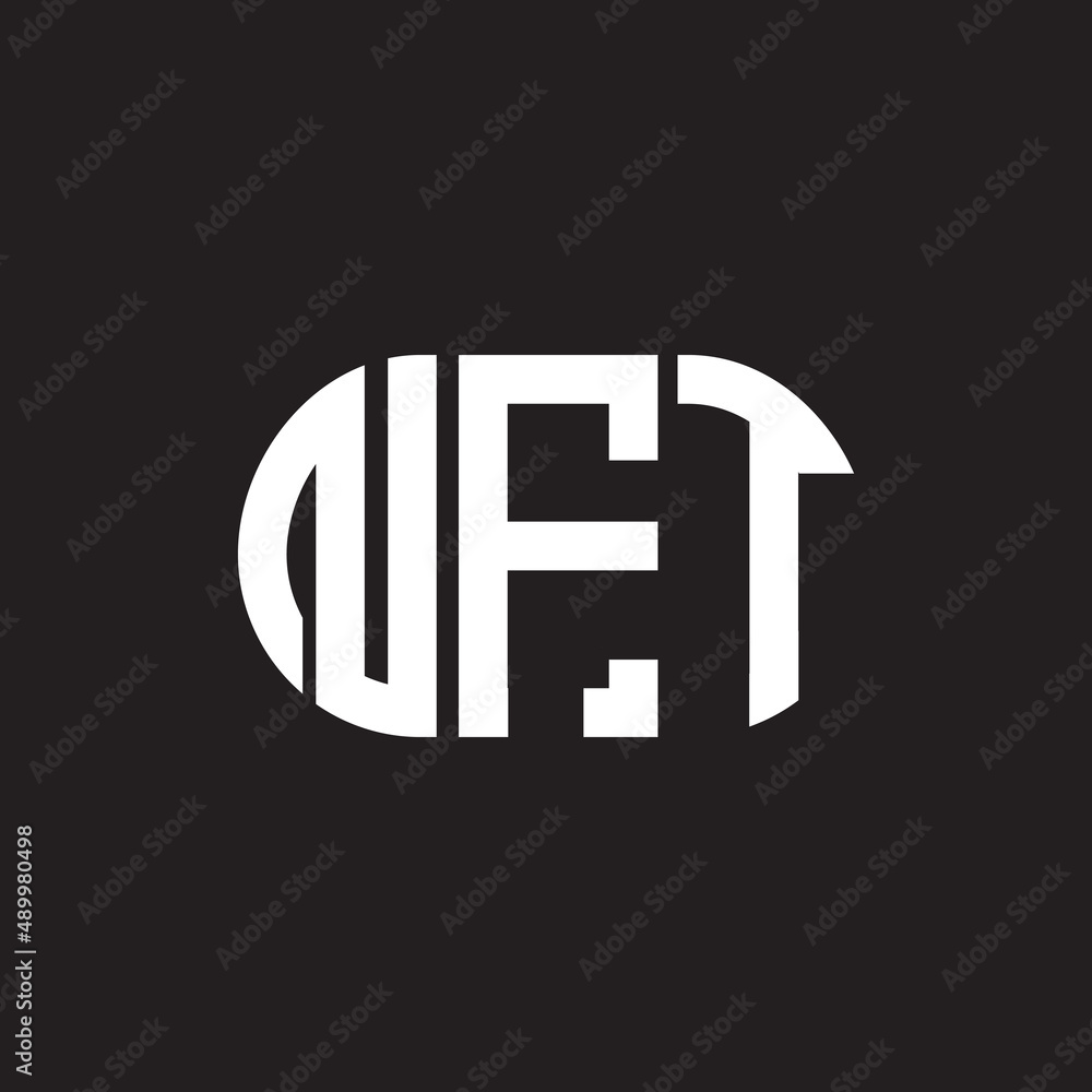 NFT letter logo design on black background. NFT creative initials letter logo concept. NFT letter design. NFT letter logo design on black background. NFT creative initials letter logo concept. NFT letter design.