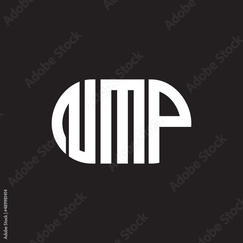NMP letter logo design on black background. NMP creative initials letter logo concept. NMP letter design. photo