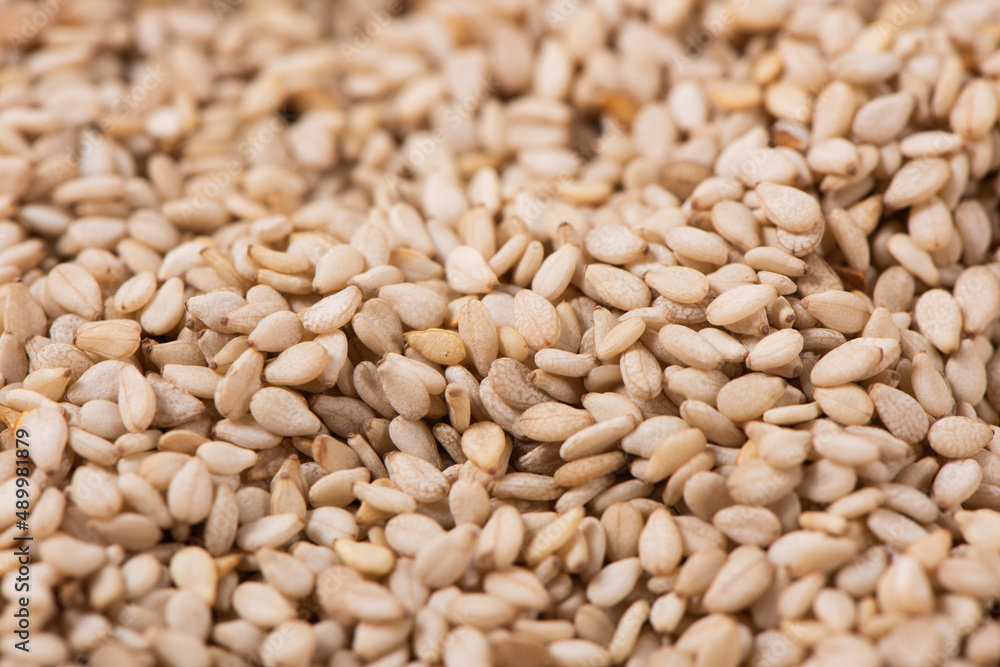close up of sesame seeds texture background close up of sesame seeds texture background