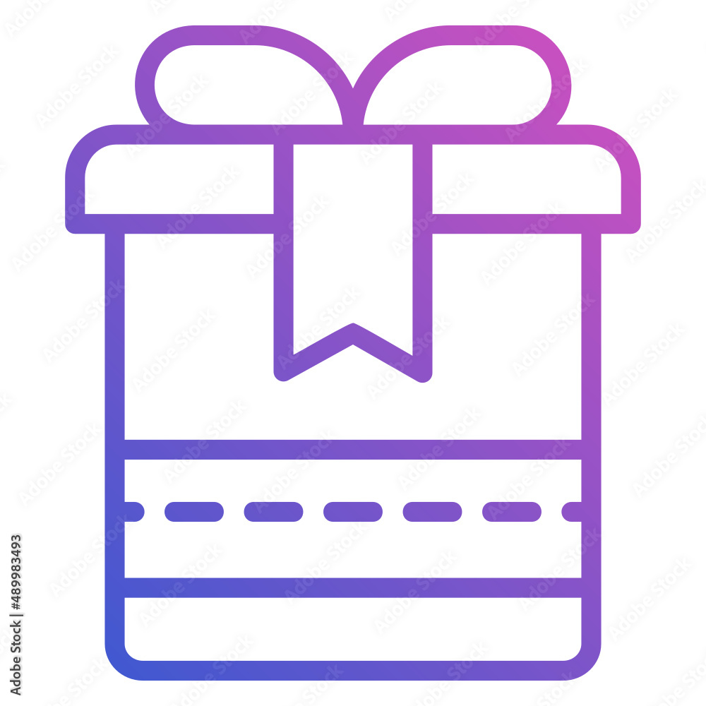 gift box present line gradient icon. Can be used for digital product, presentation, print design and more. gift box present line gradient icon. Can be used for digital product, presentation, print design and more.