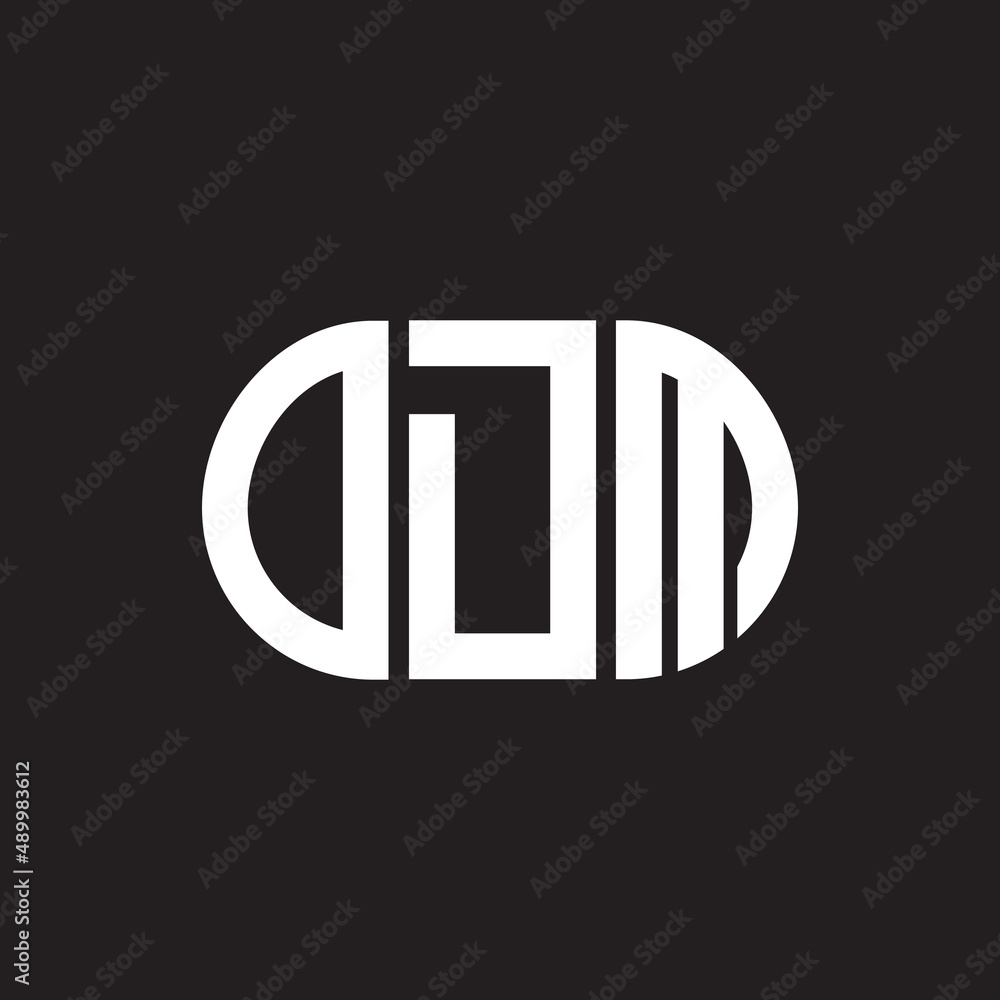 ODM letter logo design on black background. ODM creative initials letter logo concept. ODM letter design. ODM letter logo design on black background. ODM creative initials letter logo concept. ODM letter design.