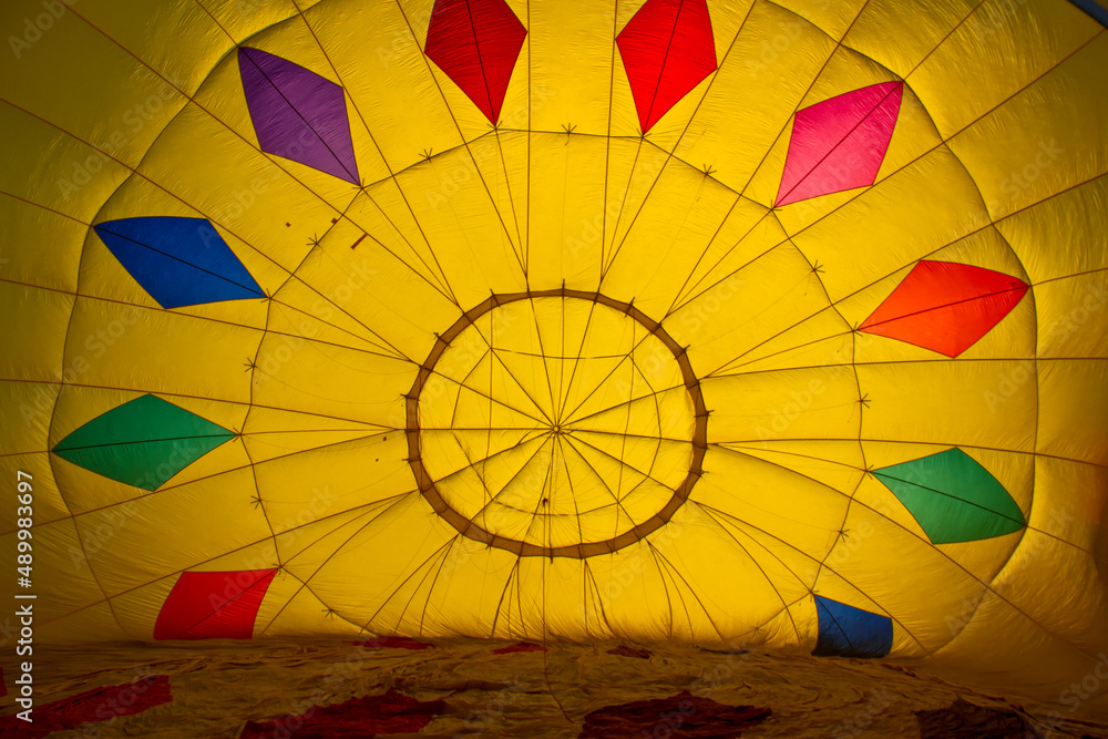 Obraz premium Interior de Globo aerostático