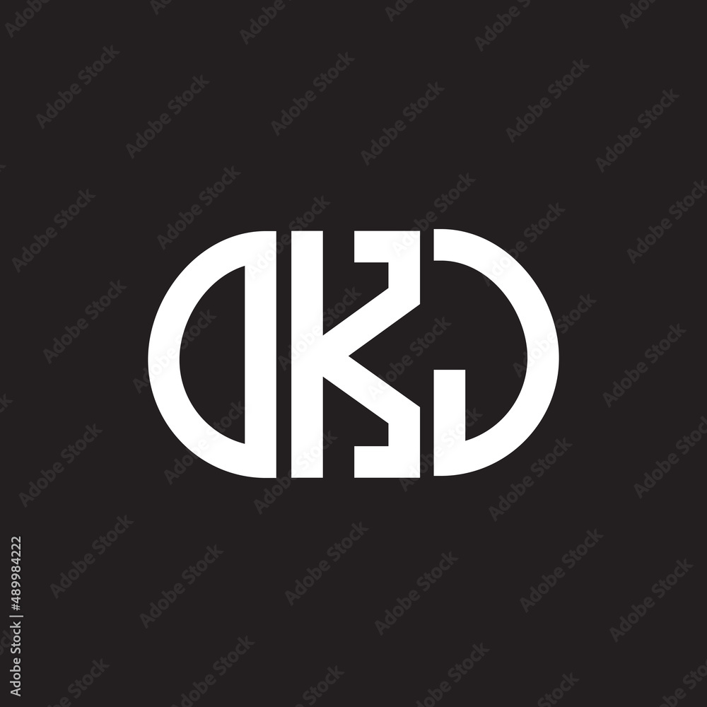 OKJ letter logo design on black background. OKJ creative initials letter logo concept. OKJ letter design. OKJ letter logo design on black background. OKJ creative initials letter logo concept. OKJ letter design.