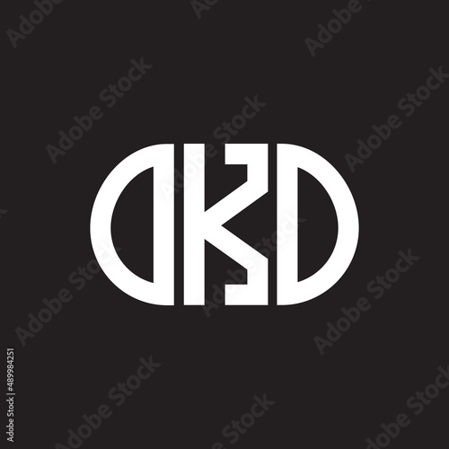 OKO letter logo design on black background. OKO creative initials letter logo concept. OKO letter design.