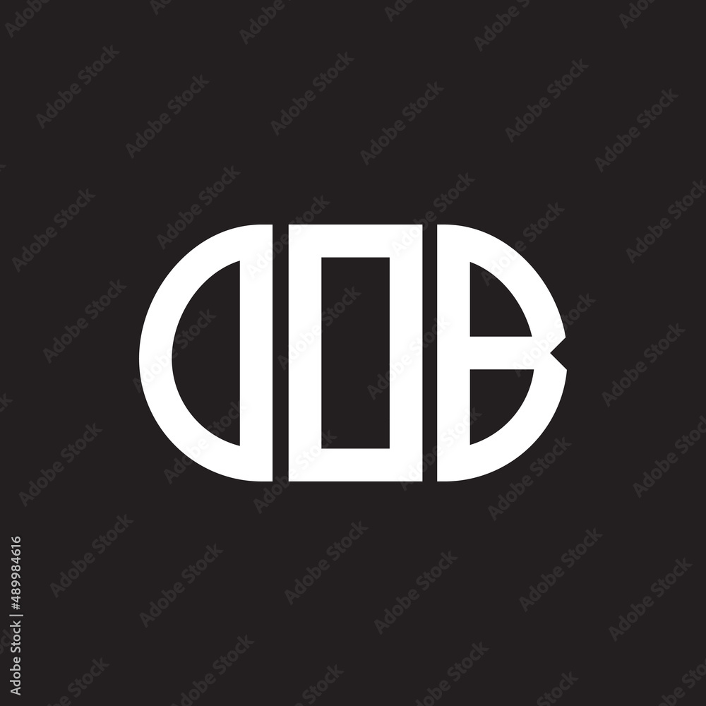 OOB letter logo design on black background. OOB creative initials letter logo concept. OOB letter design. OOB letter logo design on black background. OOB creative initials letter logo concept. OOB letter design.