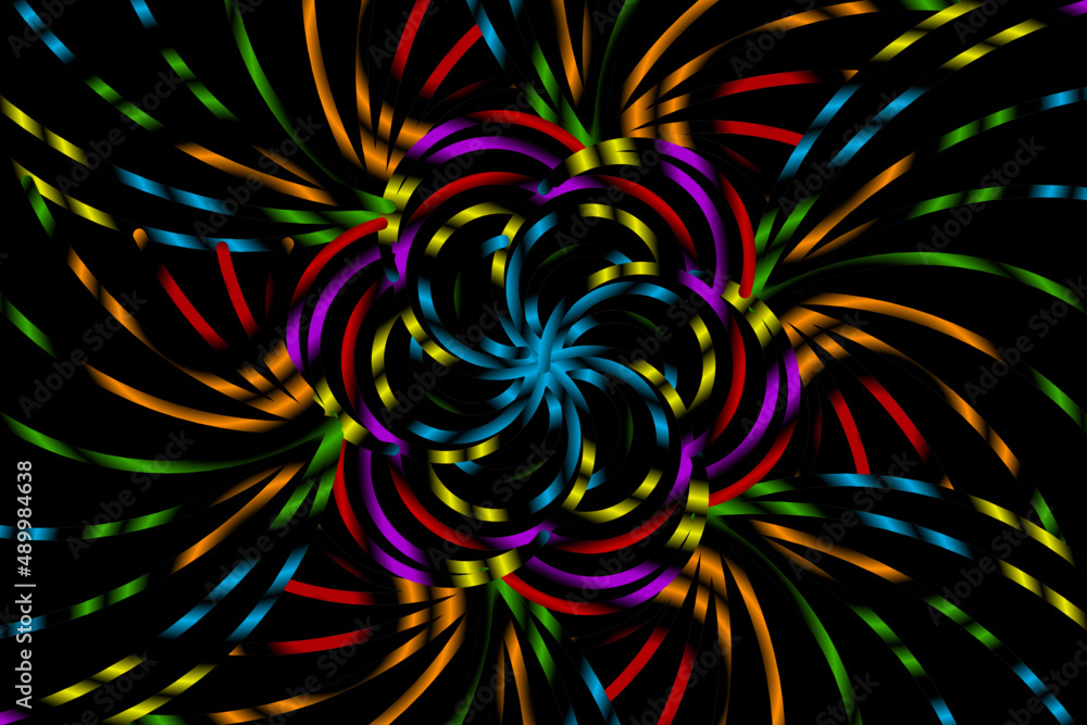 Sparkling colorful rainbow stars flower art pattern caleidoscope of culture traditional tenun batik ethnic for wallpaper ads background Sparkling colorful rainbow stars flower art pattern caleidoscope of culture traditional tenun batik ethnic for wallpaper ads background