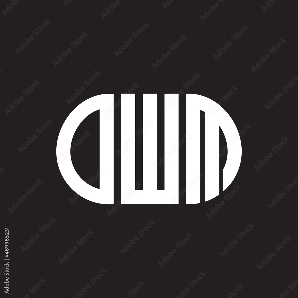 OWM letter logo design on black background. OWM creative initials letter logo concept. OWM letter design. OWM letter logo design on black background. OWM creative initials letter logo concept. OWM letter design.