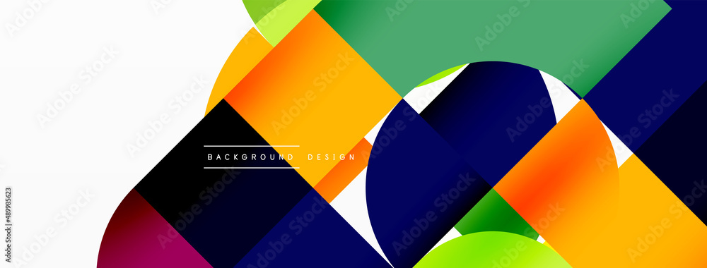 Beautiful abstract background. Circles, triangle shapes, and squares. Minimal geometric template for wallpaper, banner, background or landing Beautiful abstract background. Circles, triangle shapes, and squares. Minimal geometric template for wallpaper, banner, background or landing