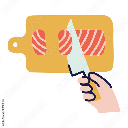 salmon sashimi