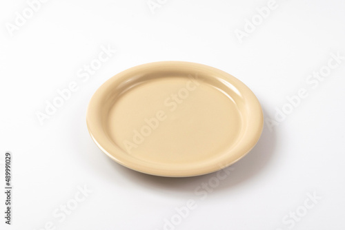 porcelain plate on a white background