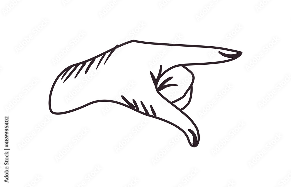 Fototapeta premium hand pointing design