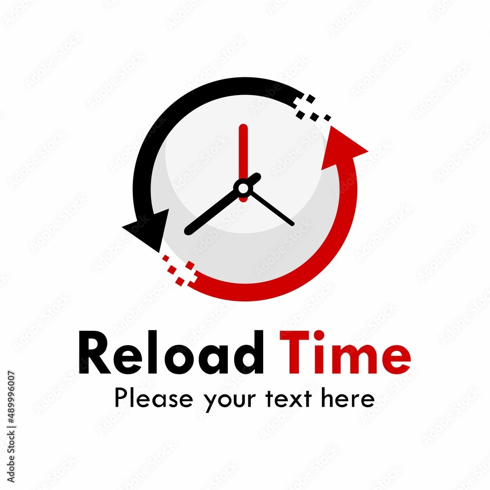 Reload time logo template illustration Reload time logo template illustration